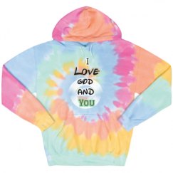 Unisex Tie-Dye Fleece Hoodie