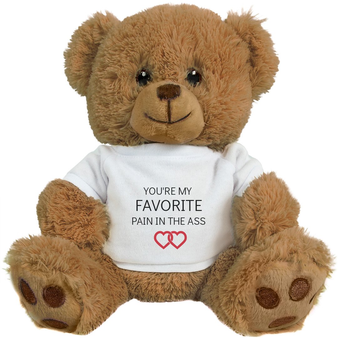 Funny Romantic Gift Bear For Couples - 10 Inch Teddy Bear Stuffed Animal |  FunnyShirts