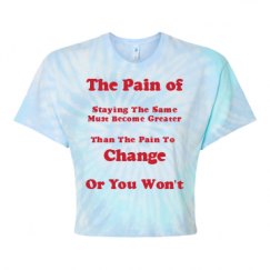 Women's Tie Dye Crop Top Tee