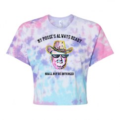 Women's Tie Dye Crop Top Tee