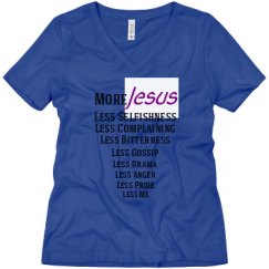 Ladies Relaxed Fit V-Neck Tee