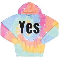 Unisex Tie-Dye Fleece Hoodie