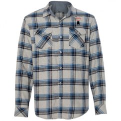 Unisex Long Sleeve Plaid Flannel Shirt