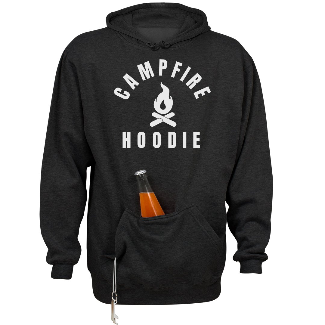 Blank hoodie with online beer pocket