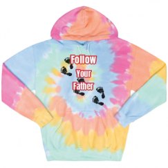 Unisex Tie-Dye Fleece Hoodie