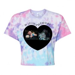 Women's Tie Dye Crop Top Tee