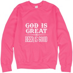 Unisex Neon Crewneck Sweatshirt