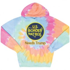 Unisex Tie-Dye Fleece Hoodie