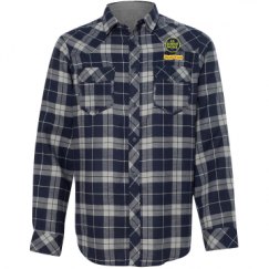 Unisex Long Sleeve Plaid Flannel Shirt