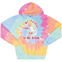 Unisex Tie-Dye Fleece Hoodie