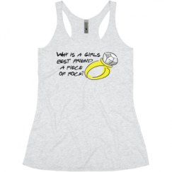 Ladies Slim Fit Super Soft Racerback Triblend Tank