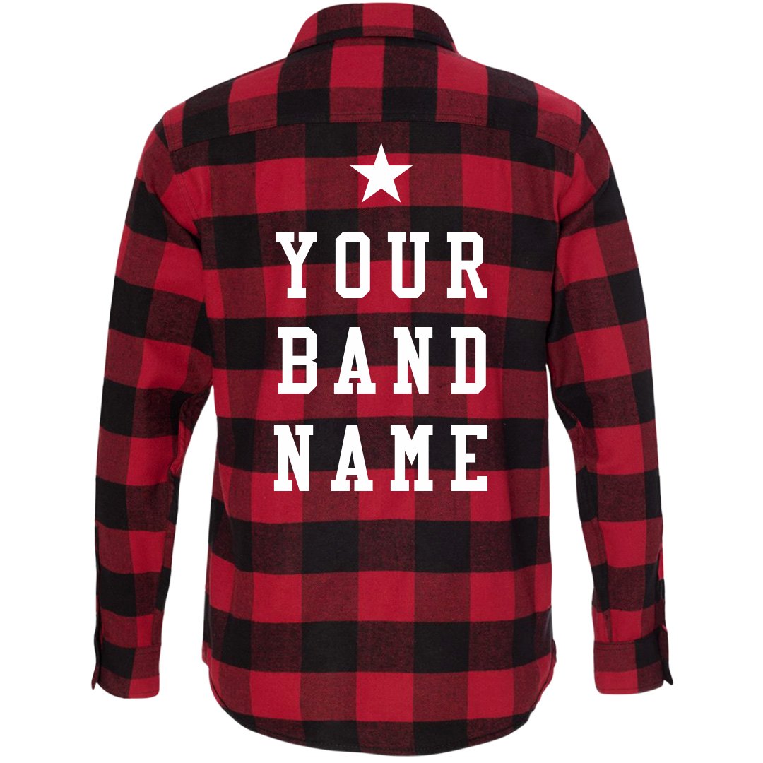 Custom Vintage T-shirt Back Flannel College Apparel College 