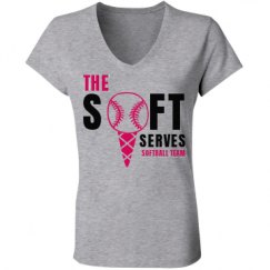 Ladies Slim Fit V-Neck Jersey Tee