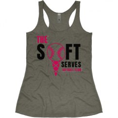 Ladies Slim Fit Super Soft Racerback Triblend Tank