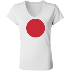 Ladies Slim Fit V-Neck Jersey Tee