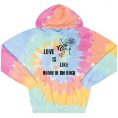 Unisex Tie-Dye Fleece Hoodie