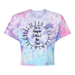 Women's Tie Dye Crop Top Tee