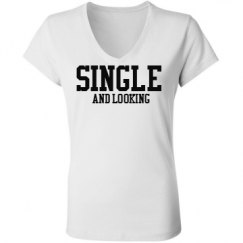 Ladies Slim Fit V-Neck Jersey Tee