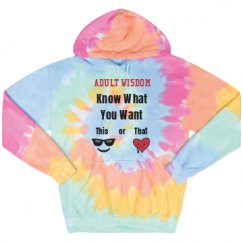 Unisex Tie-Dye Fleece Hoodie