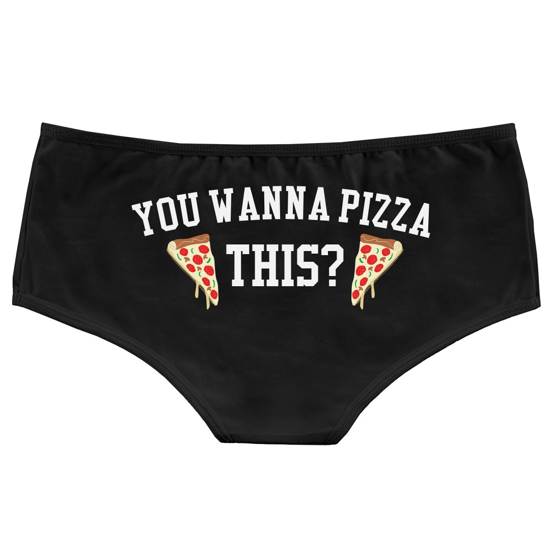 Wanna Pizza This Funny Undies - Low-Rise Underwear
