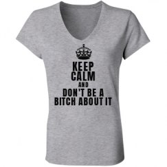 Ladies Slim Fit V-Neck Jersey Tee