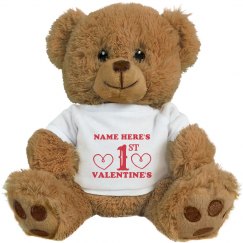 Custom 1st Valentine's Bear Gift